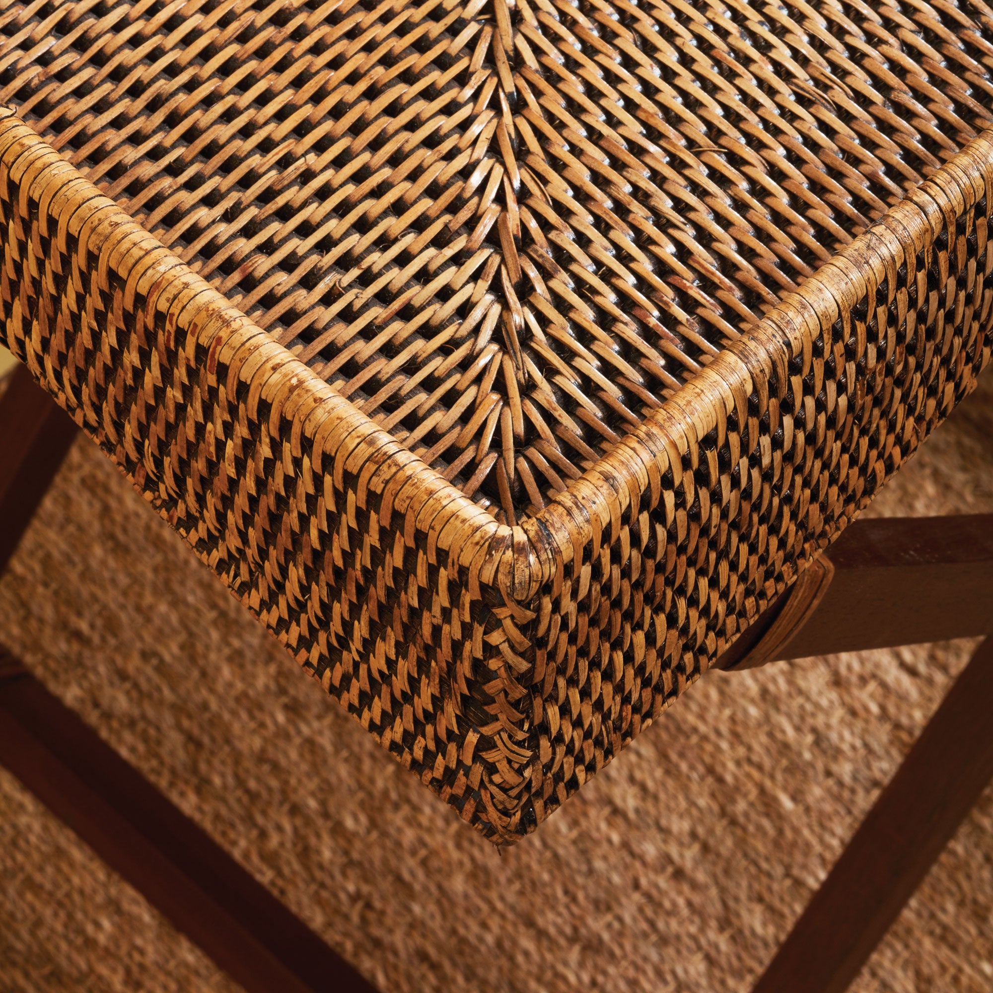 Zoe Rattan Butler Tray Table