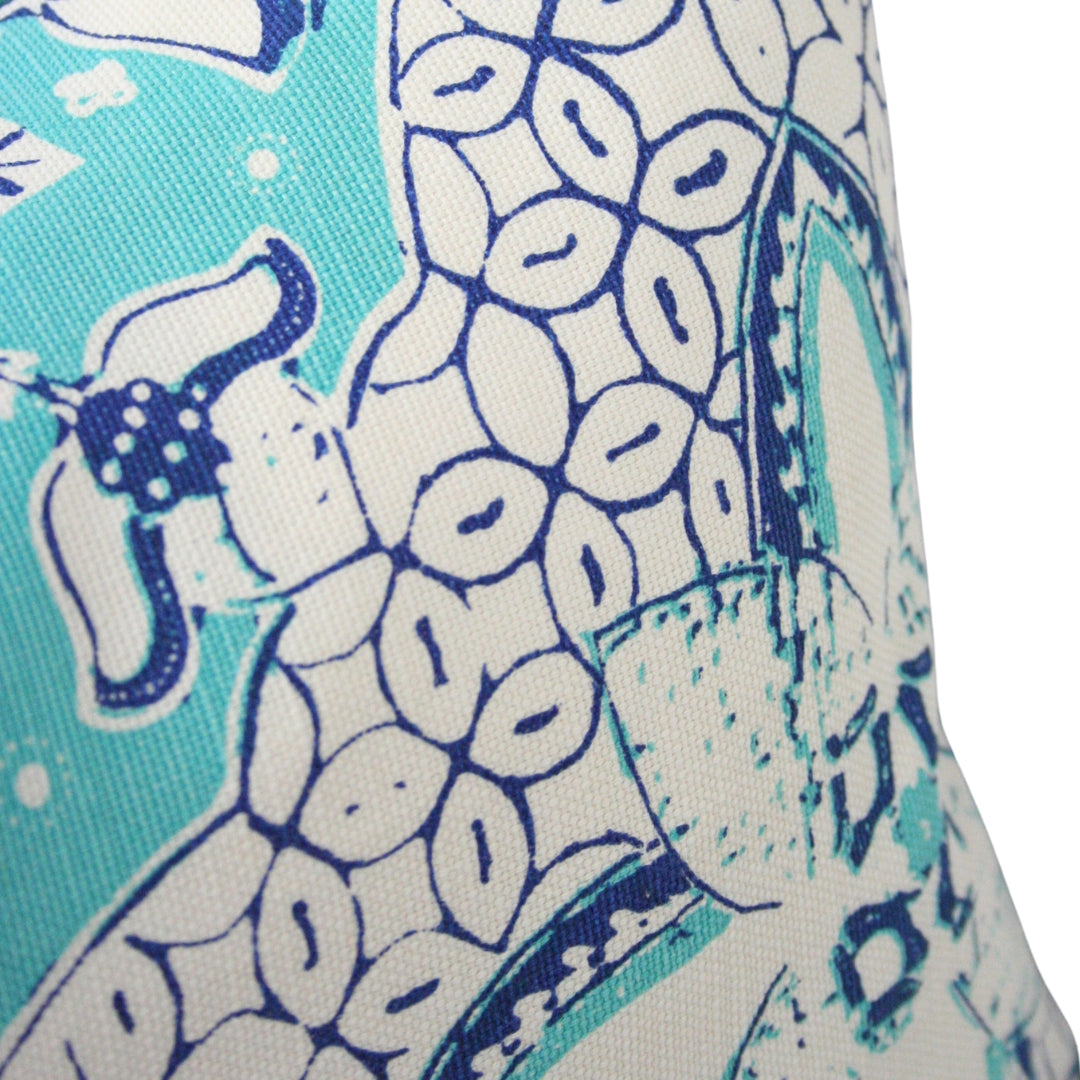 New Batik Turquoise and Navy (Last Chance)