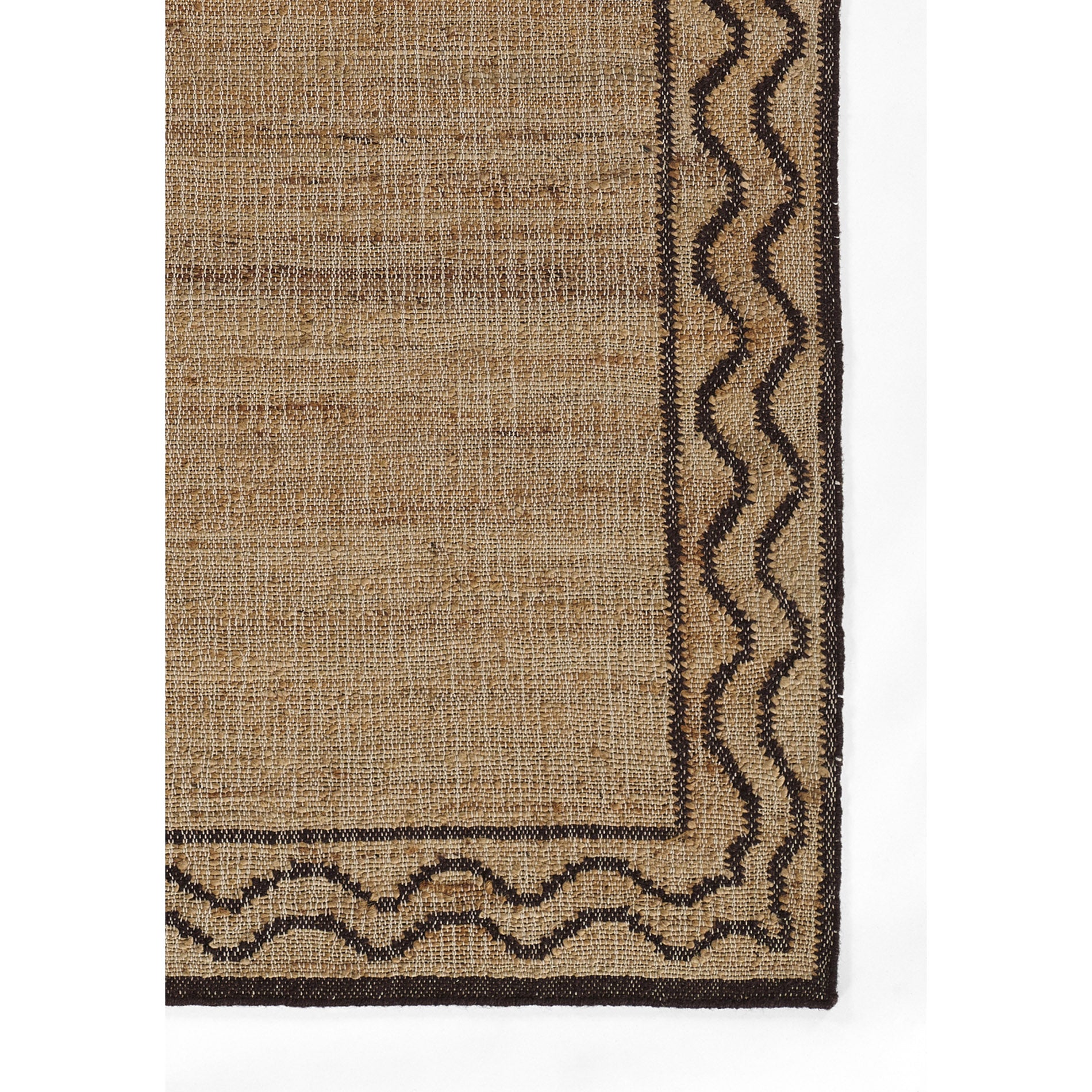 Erin Gates by Momeni Orchard Ripple Brown Hand Woven Wool and Jute Area Rug