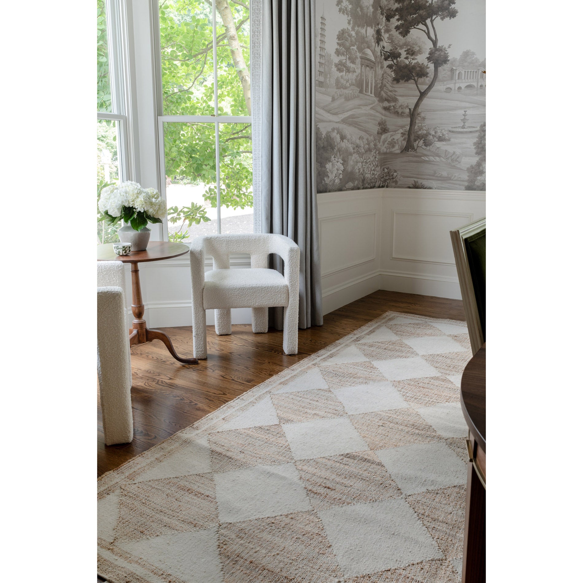 Erin Gates by Momeni Orchard Court Ivory Hand Woven Wool and Jute Area Rug