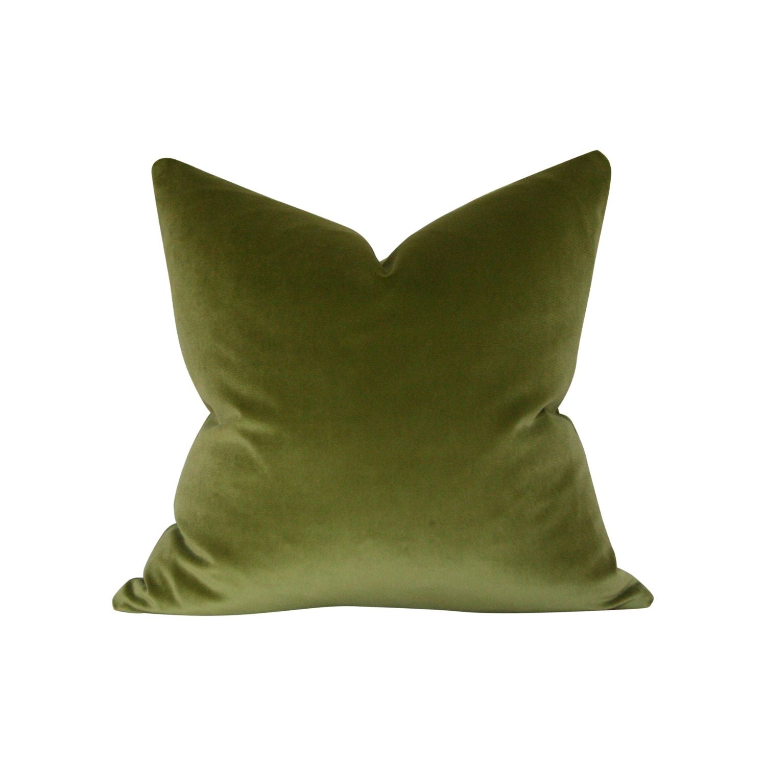 Olive Green Velvet Pillow Cover