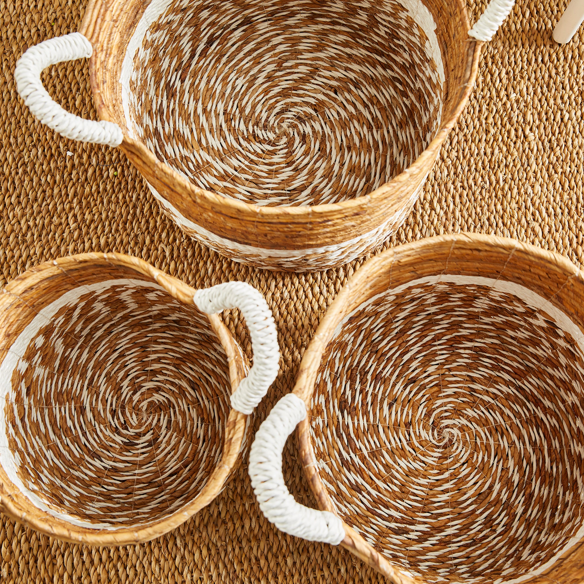 Veyron Largo Round Baskets, Set of 3