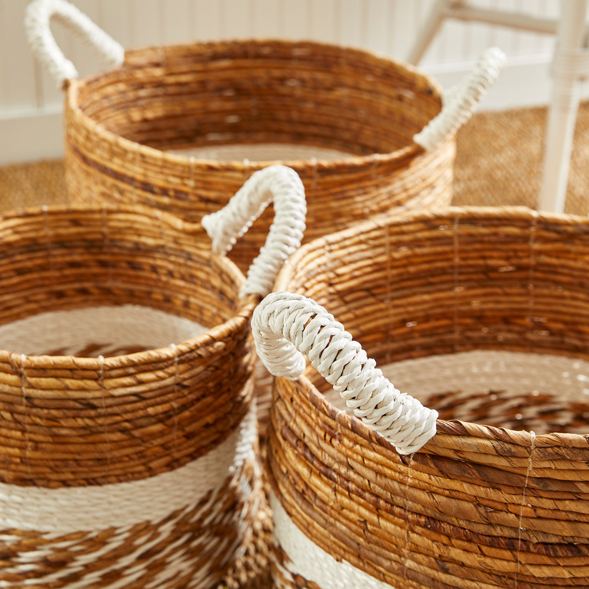 Veyron Largo Round Baskets, Set of 3