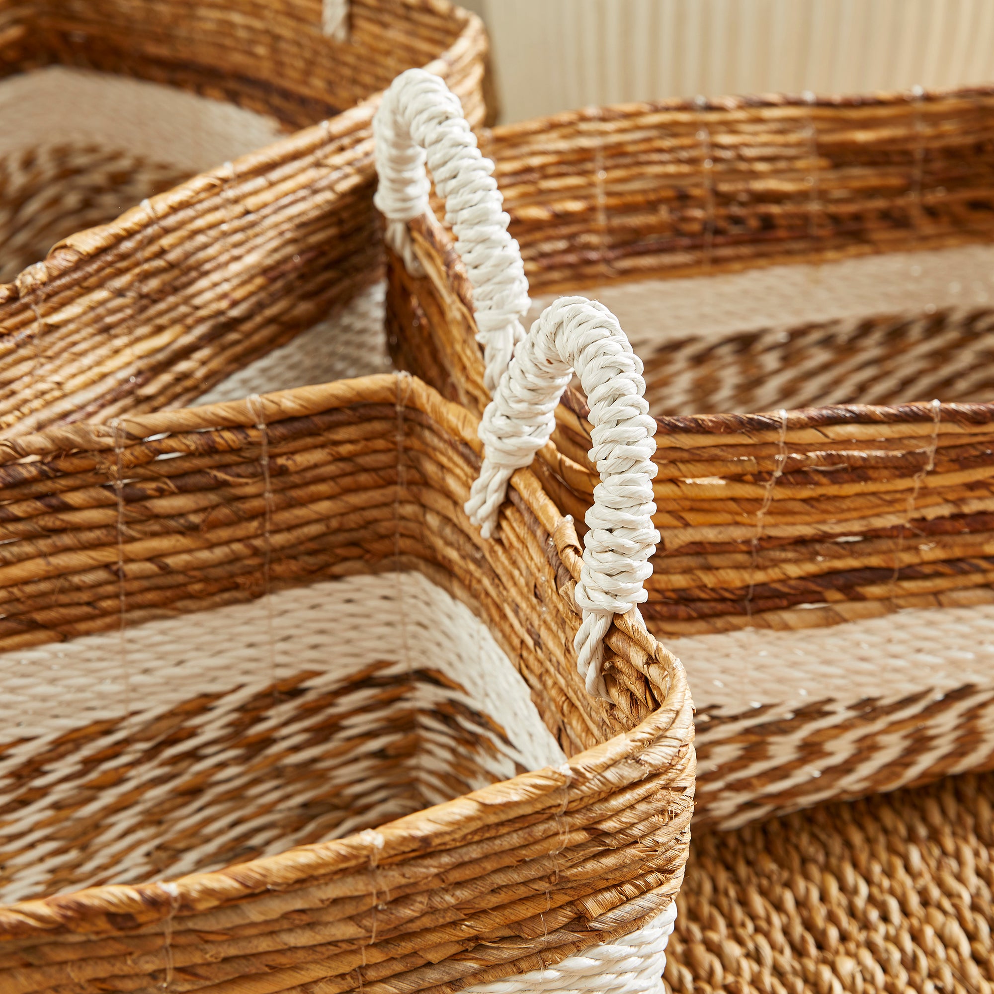 Veyron Largo Rectangular Baskets, Set of 3