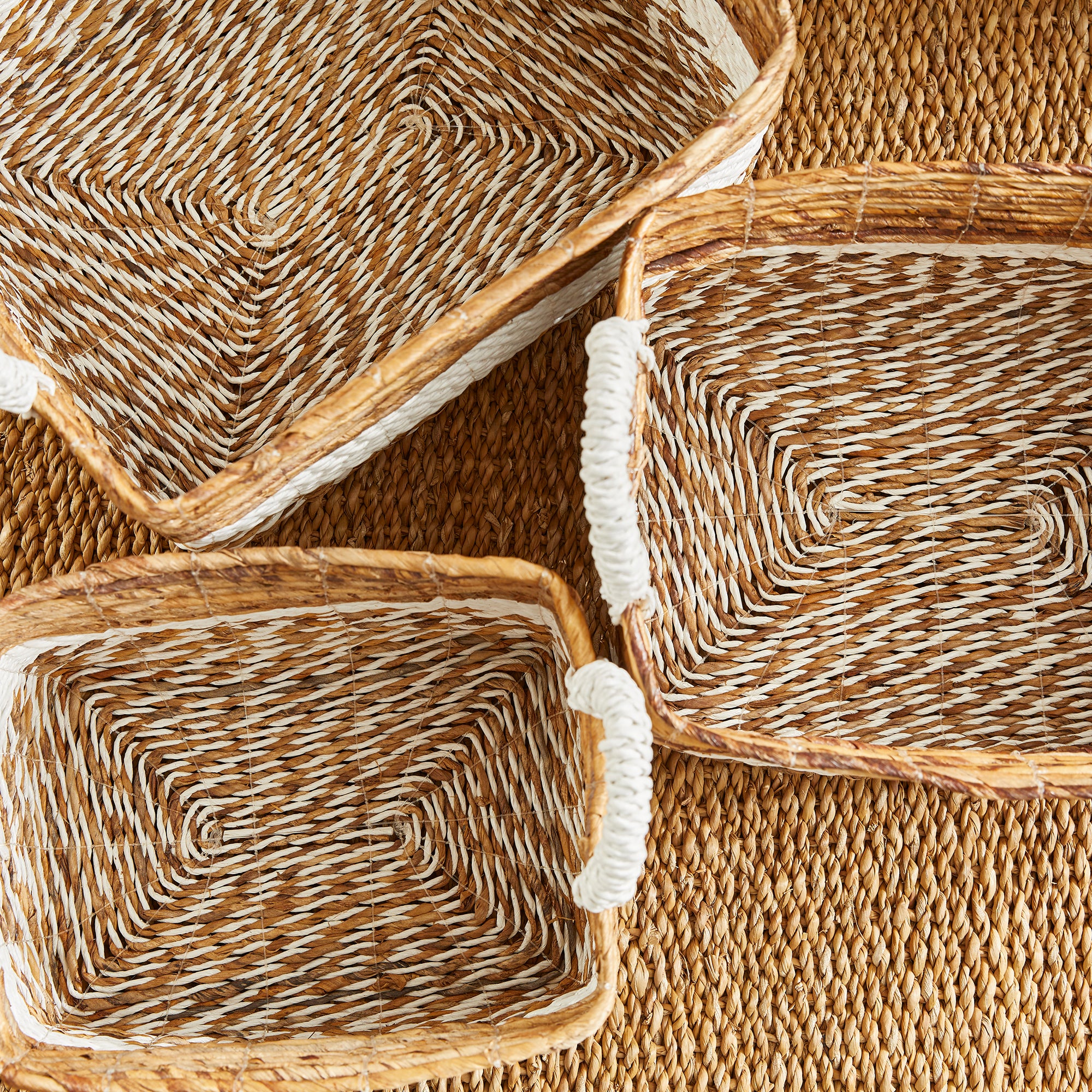 Veyron Largo Rectangular Baskets, Set of 3