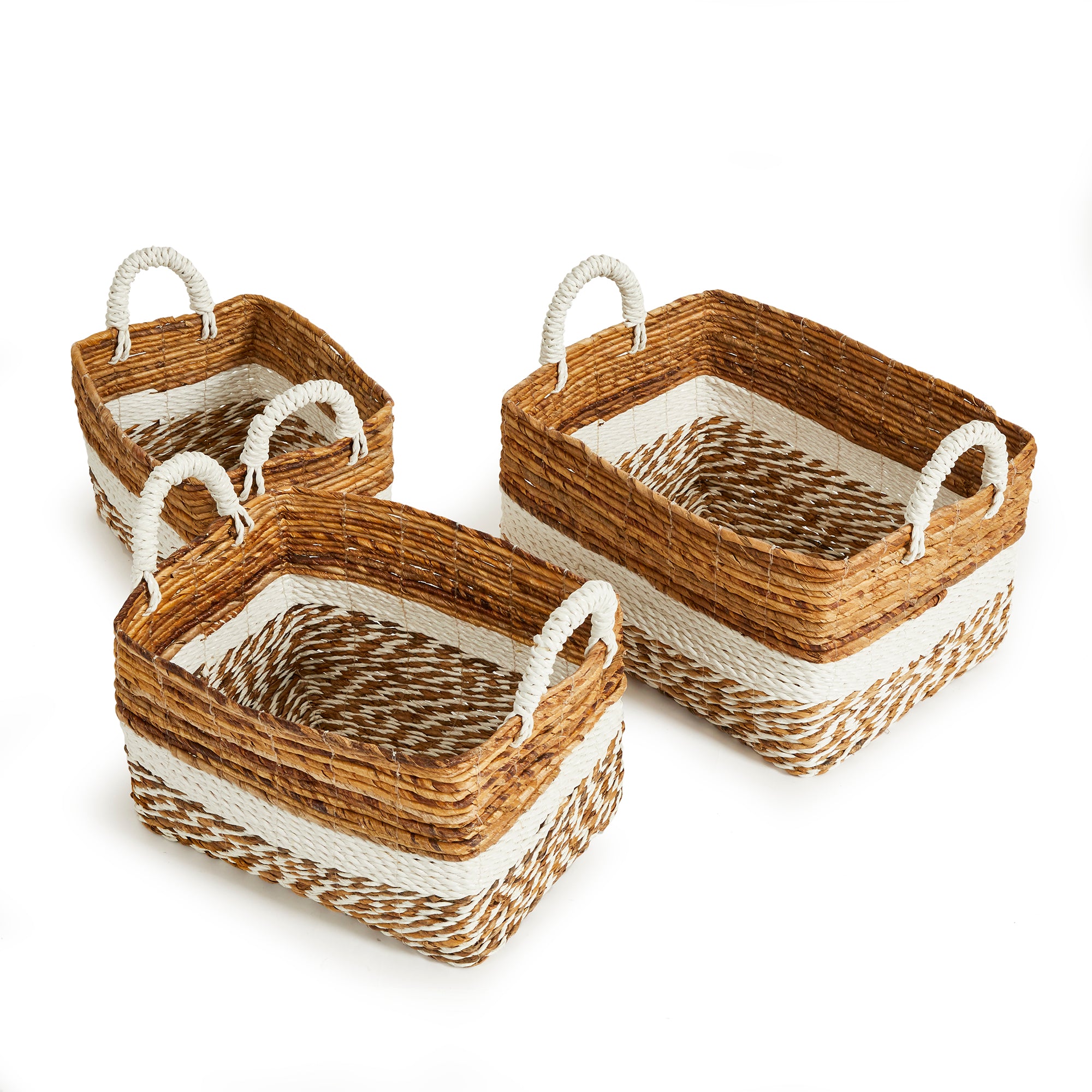 Veyron Largo Rectangular Baskets, Set of 3