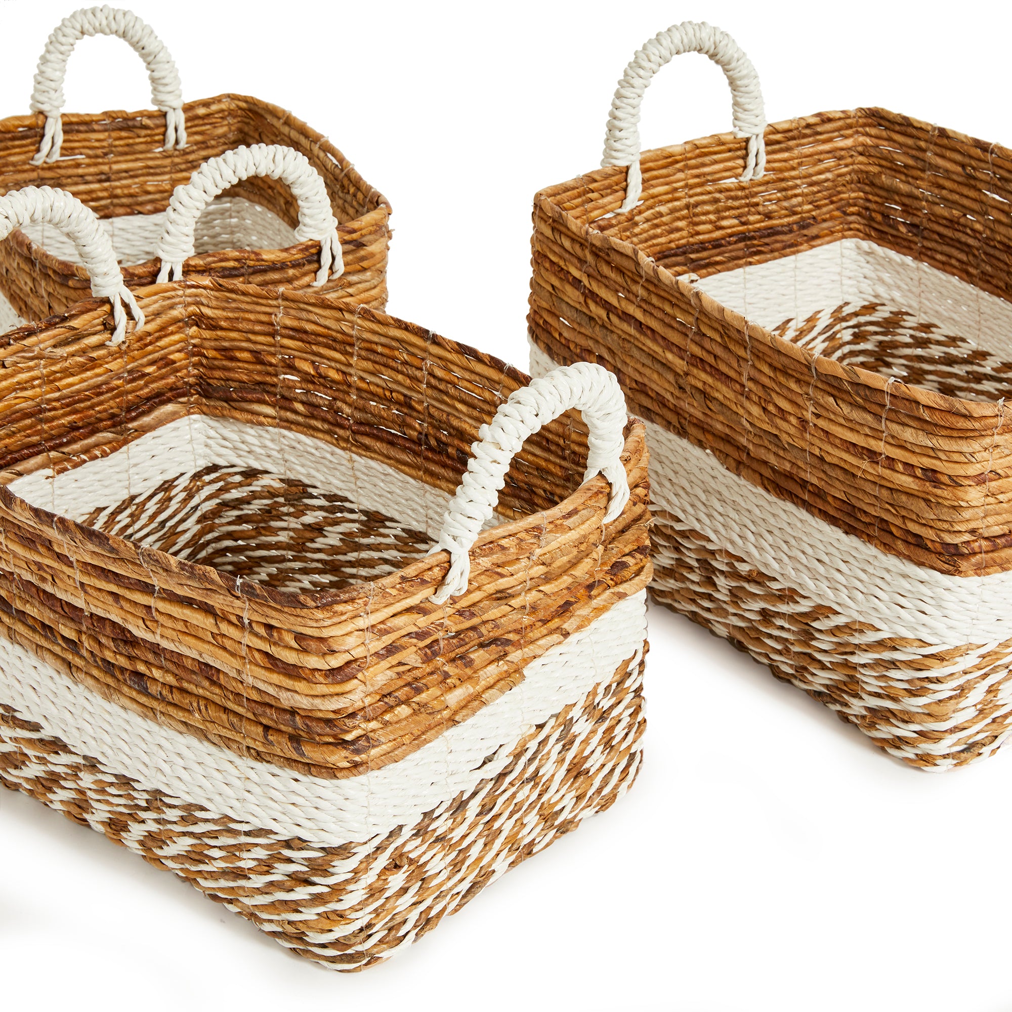 Veyron Largo Rectangular Baskets, Set of 3