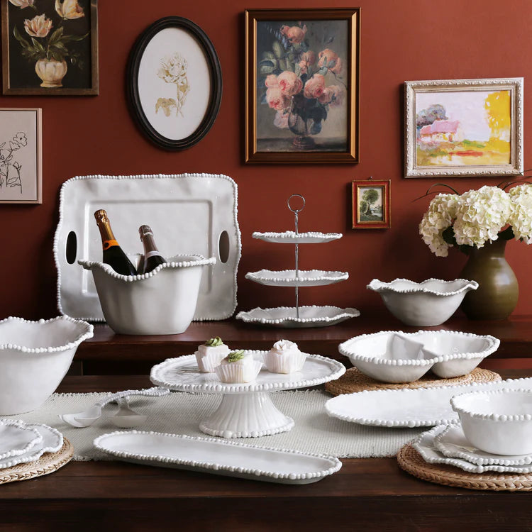 VIDA Alegria Large Oval Platter (White)
