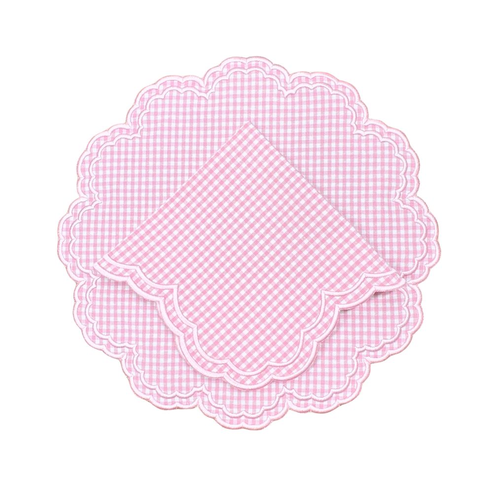 Bettina Placemat - Pink Gingham (Set of 4)