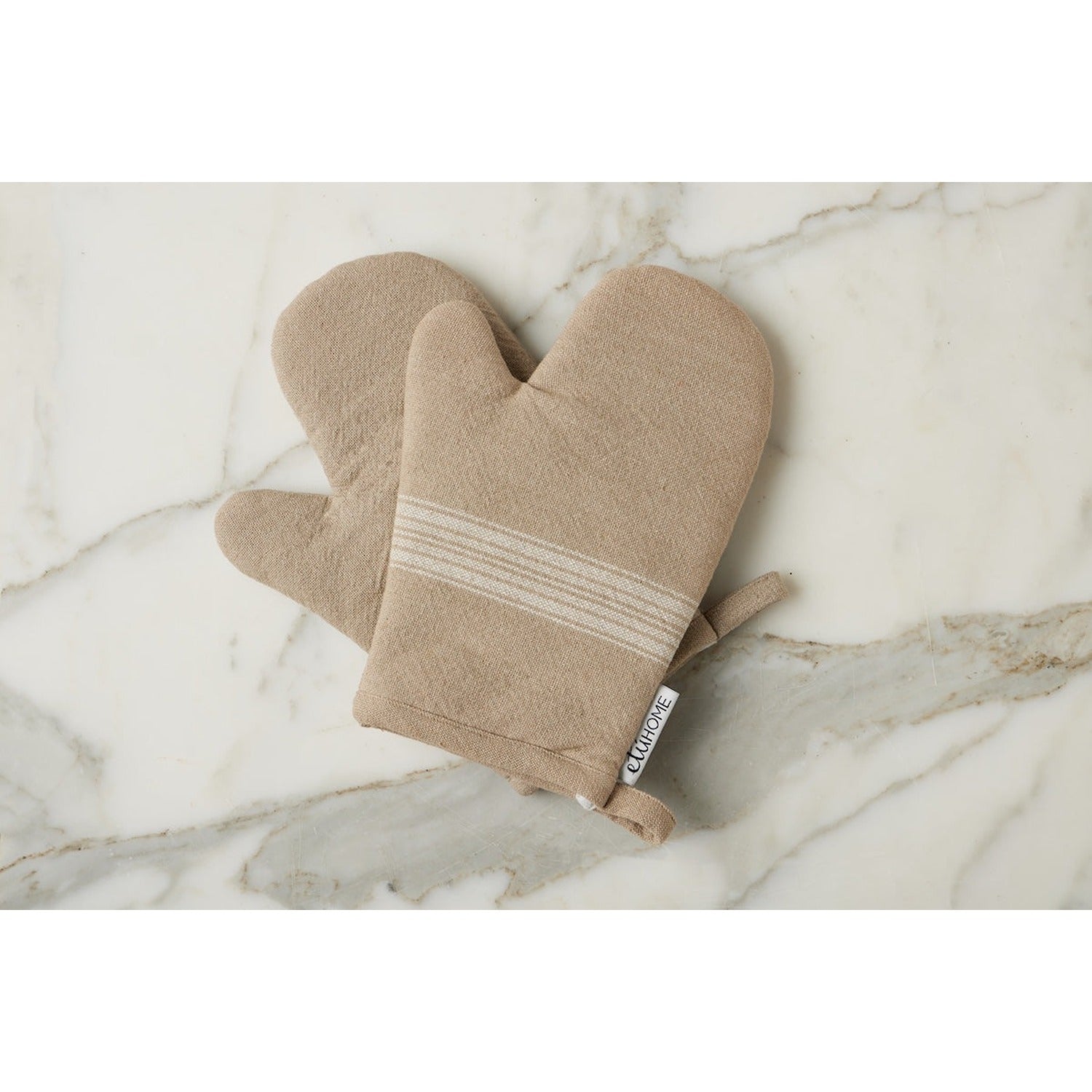 Oven Mitt, Vintage White Stripe, Set of 2