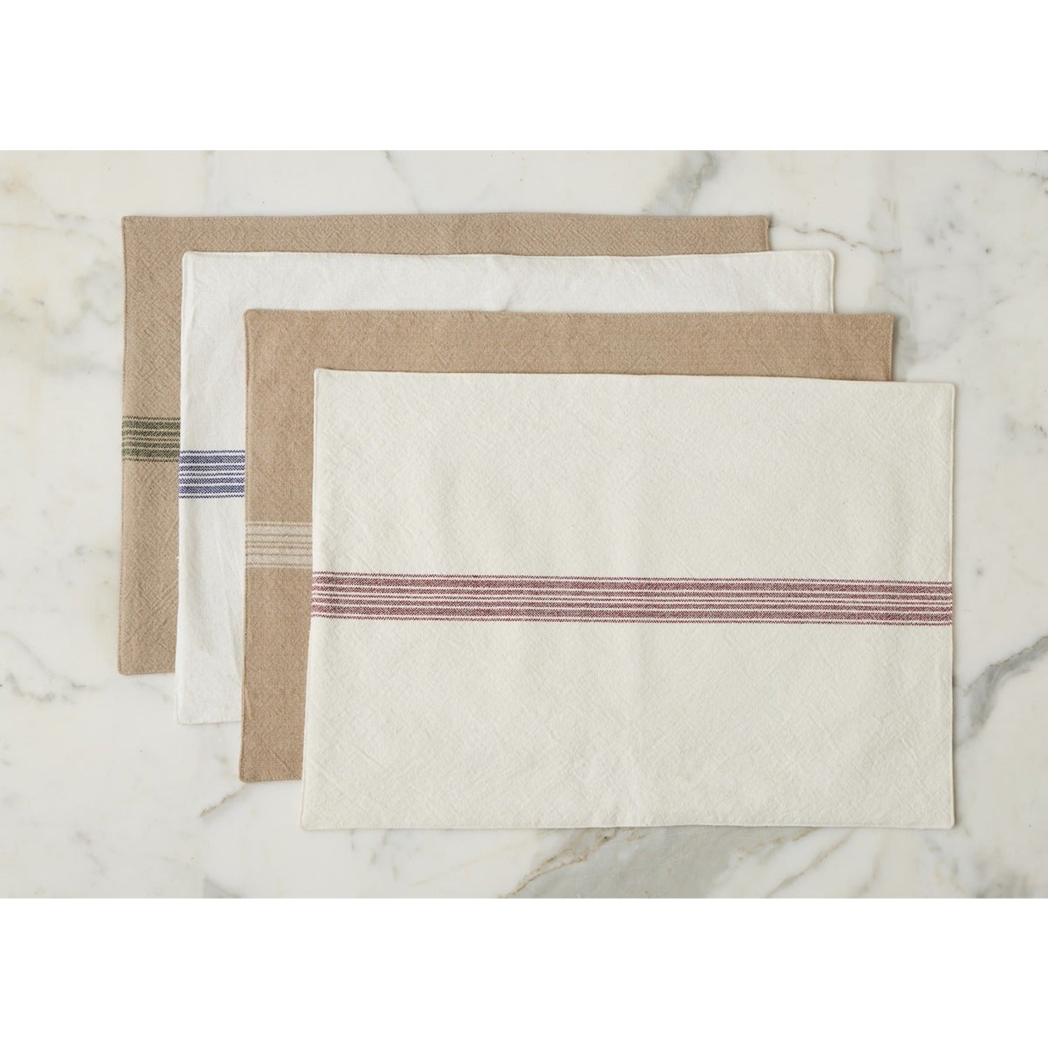 Rectangle Placemats, Vintage Blue Stripe, Set of 4