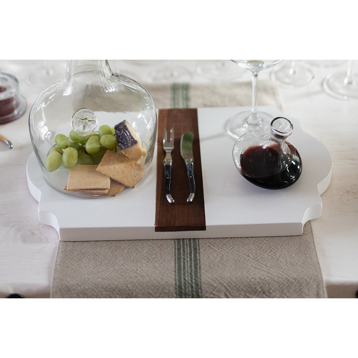 Rectangle Placemats, Vintage Spruce Green Stripe, Set of 4