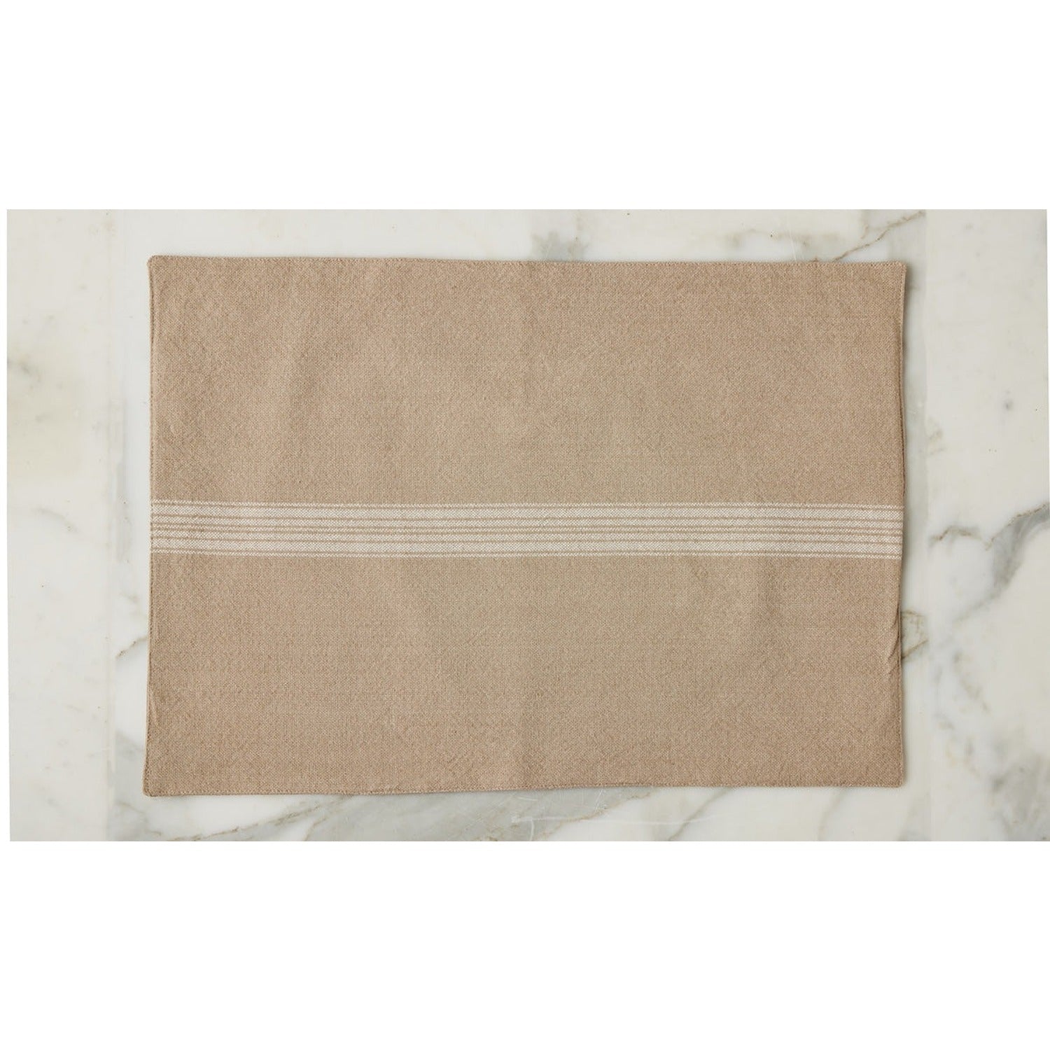 Rectangle Placemats, Vintage White Stripe, Set of 4