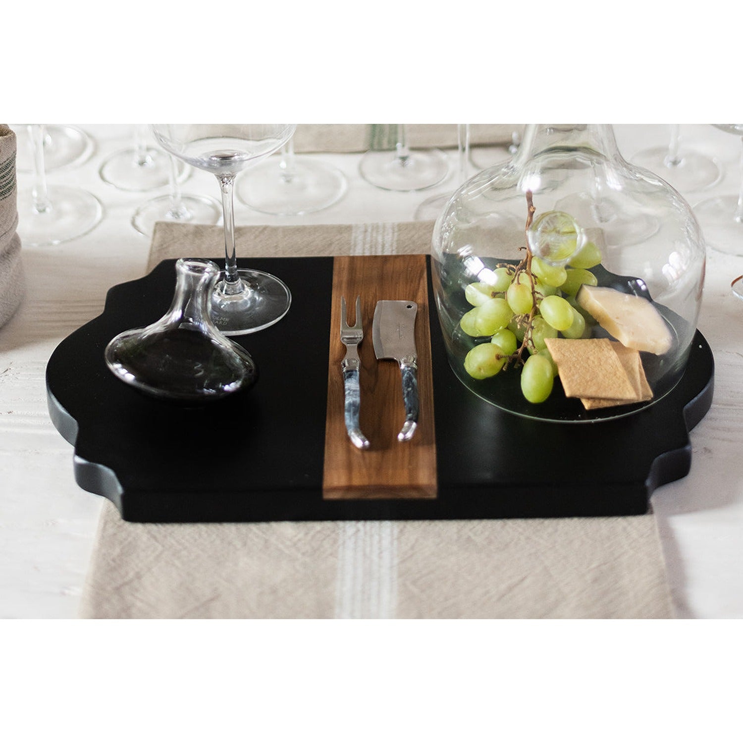 Rectangle Placemats, Vintage White Stripe, Set of 4