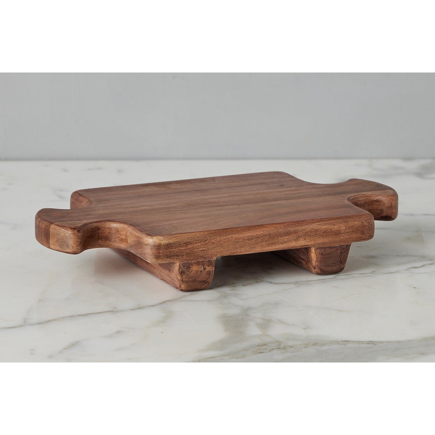 Normandy Wood Riser Footed Tray
