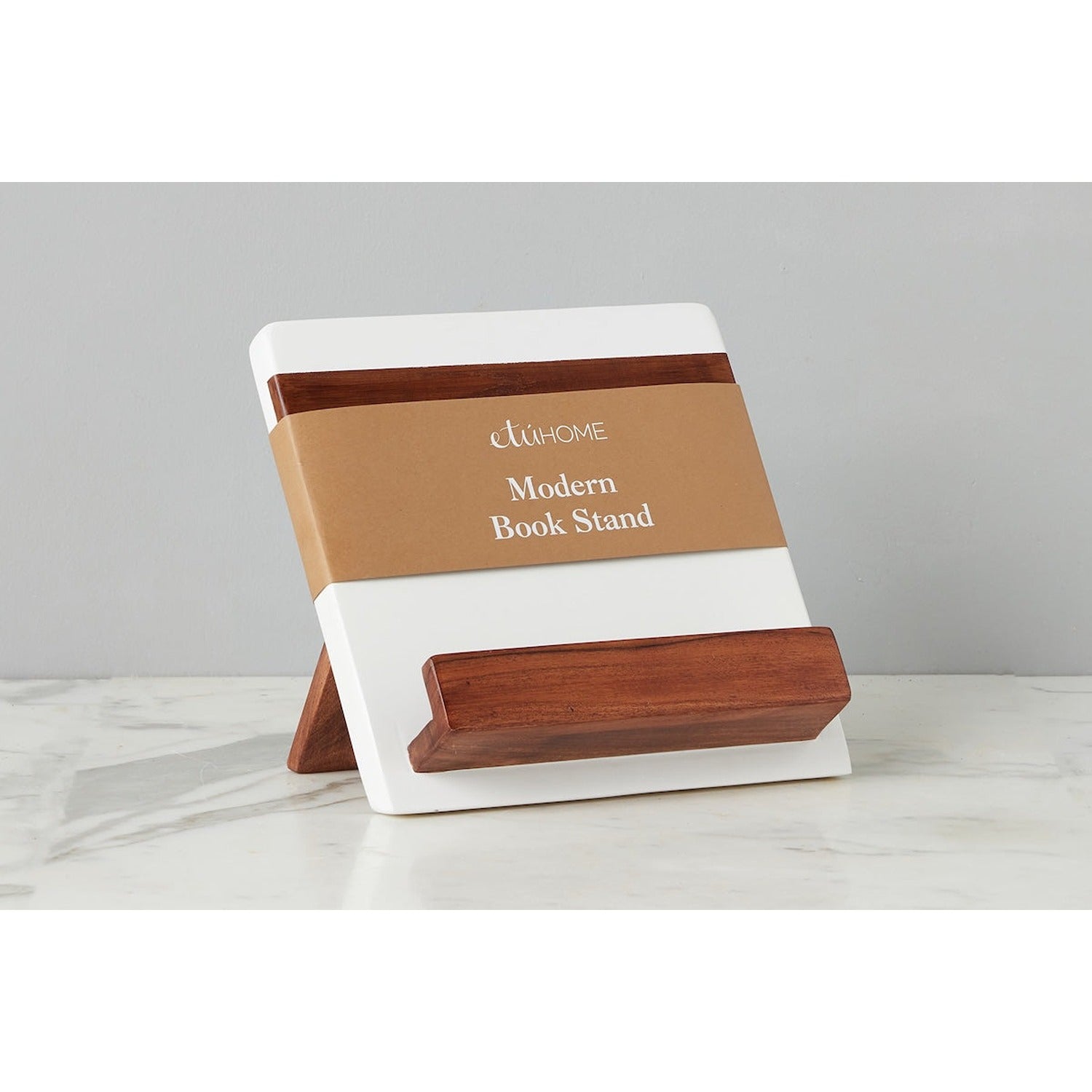 Modern iPad / Cookbook Holder, White