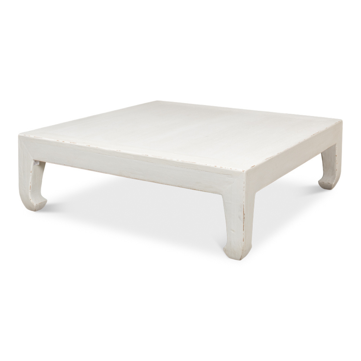 Classic Chinese Coffee Table  White 57"