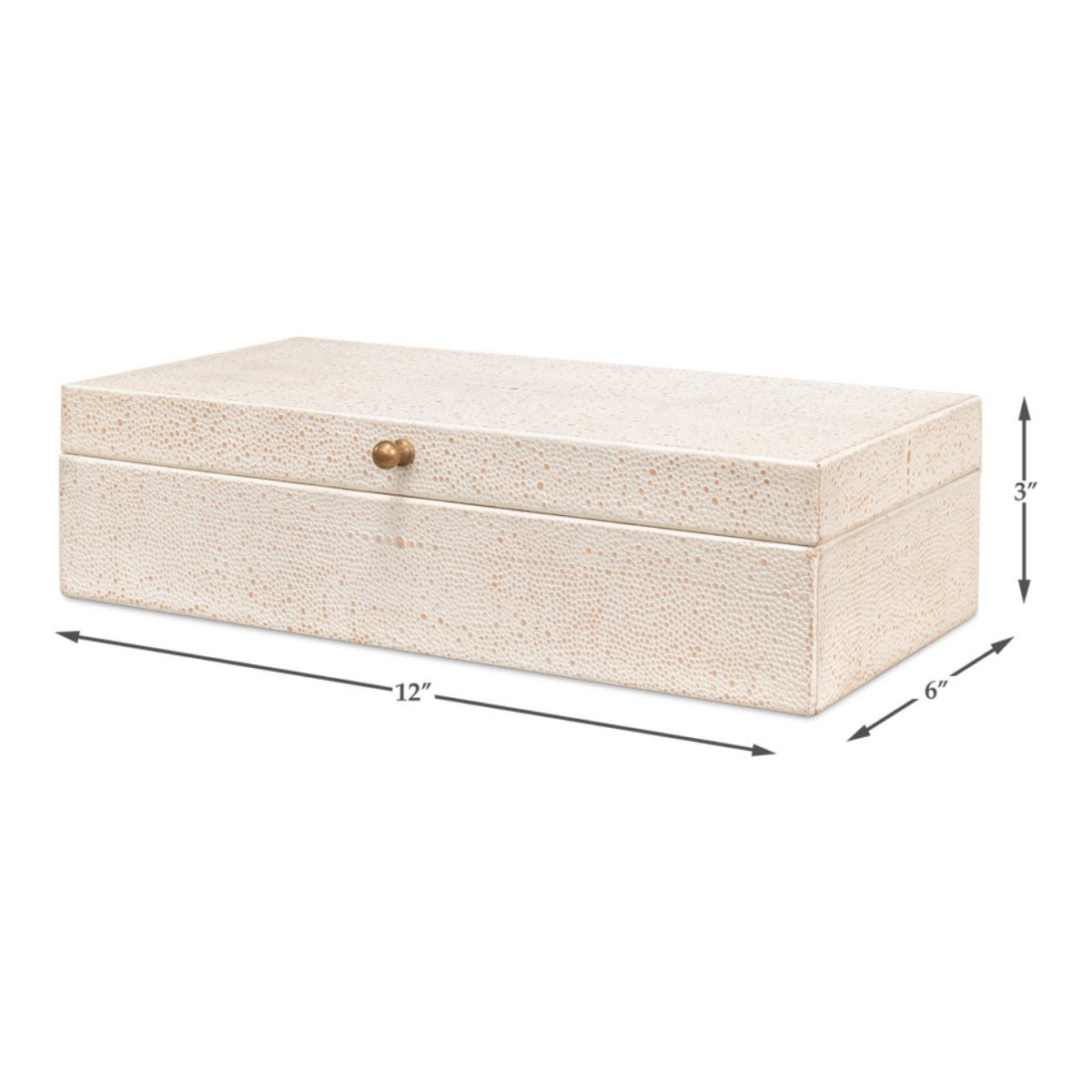Gatsburg Shagreen Box - Osprey White (Set of 2)
