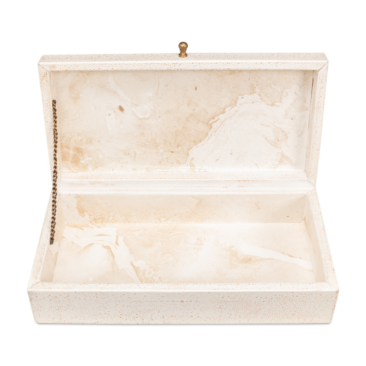 Gatsburg Shagreen Box - Osprey White (Set of 2)