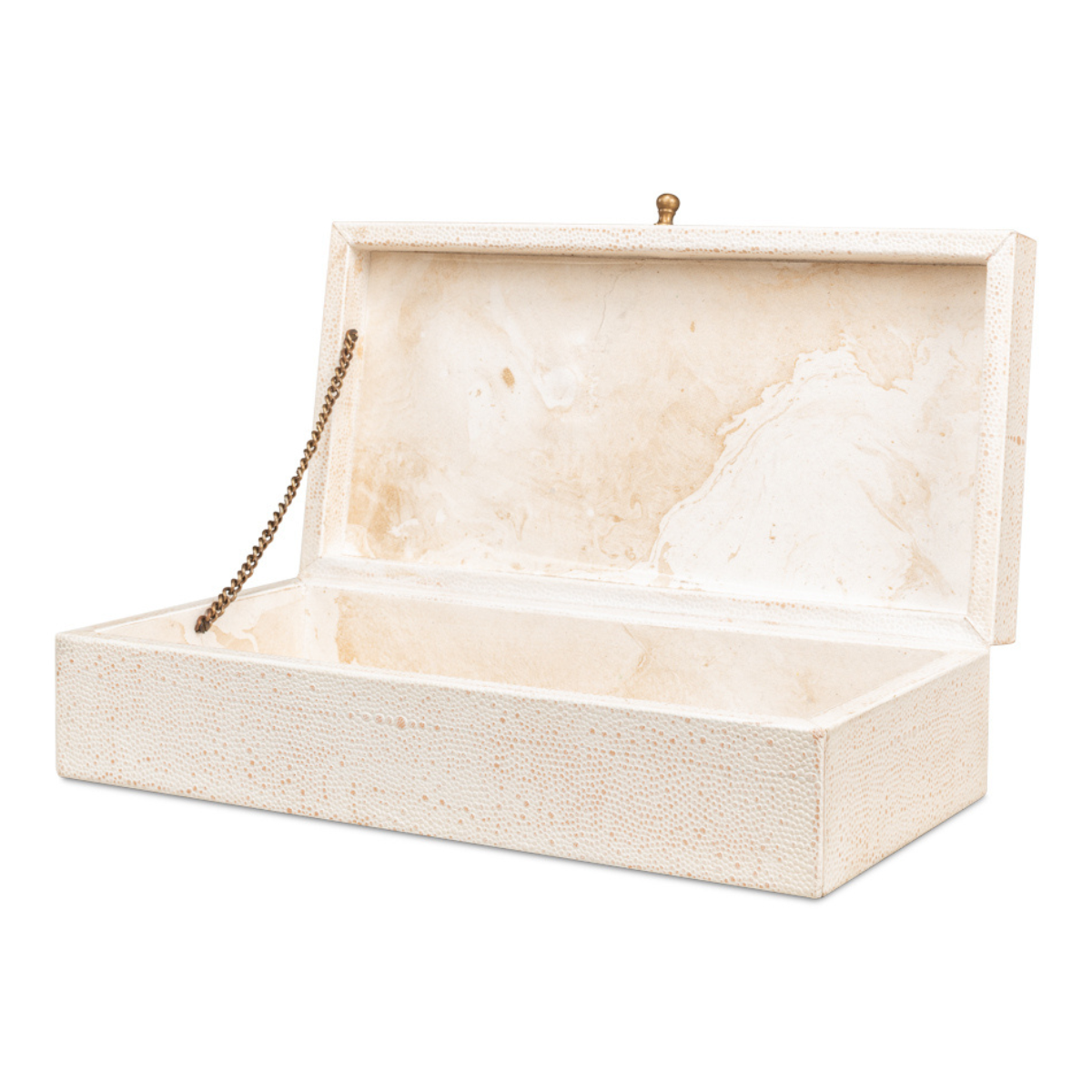 Gatsburg Shagreen Box - Osprey White (Set of 2)