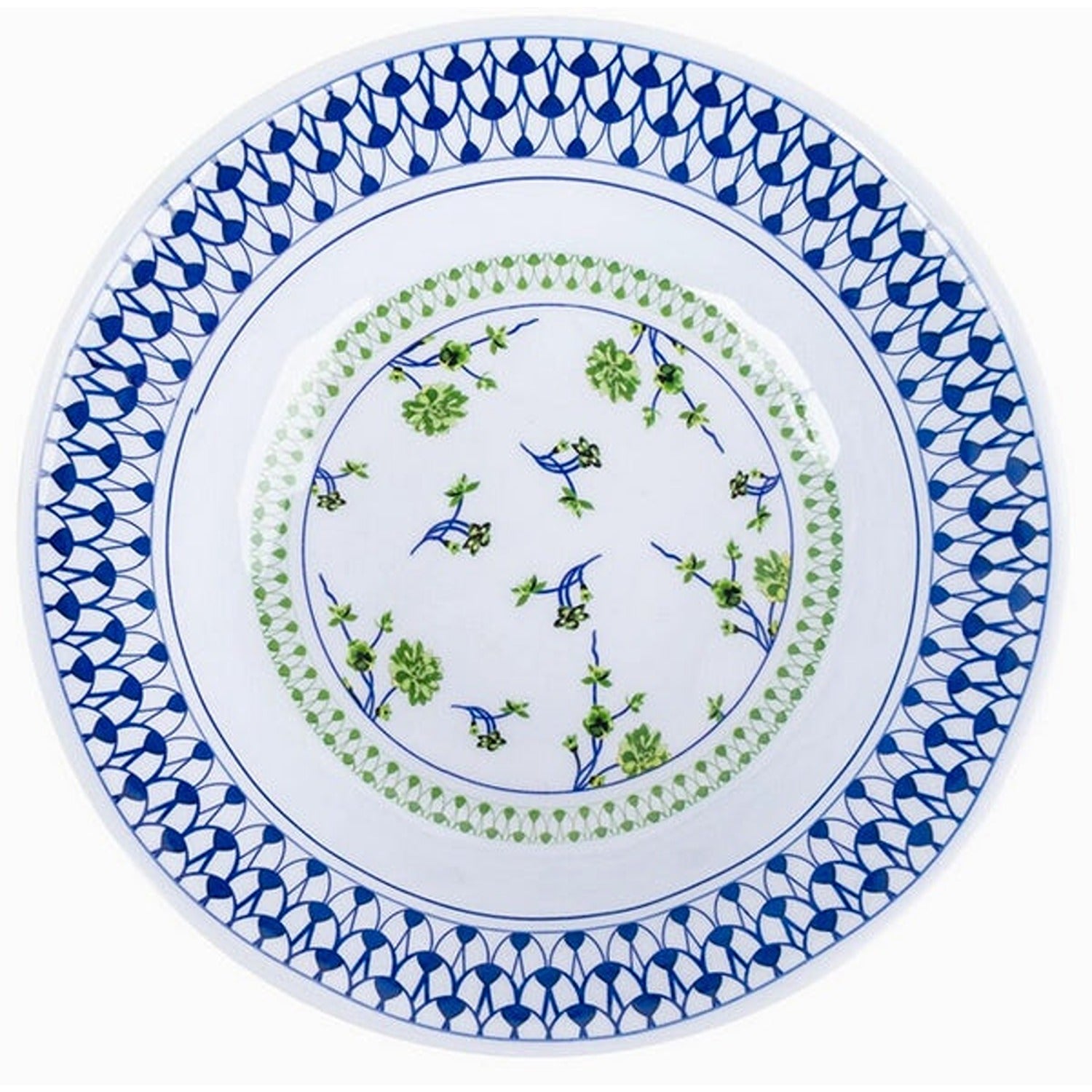 Floral Cache Pot Melamine Dinnerware Collection