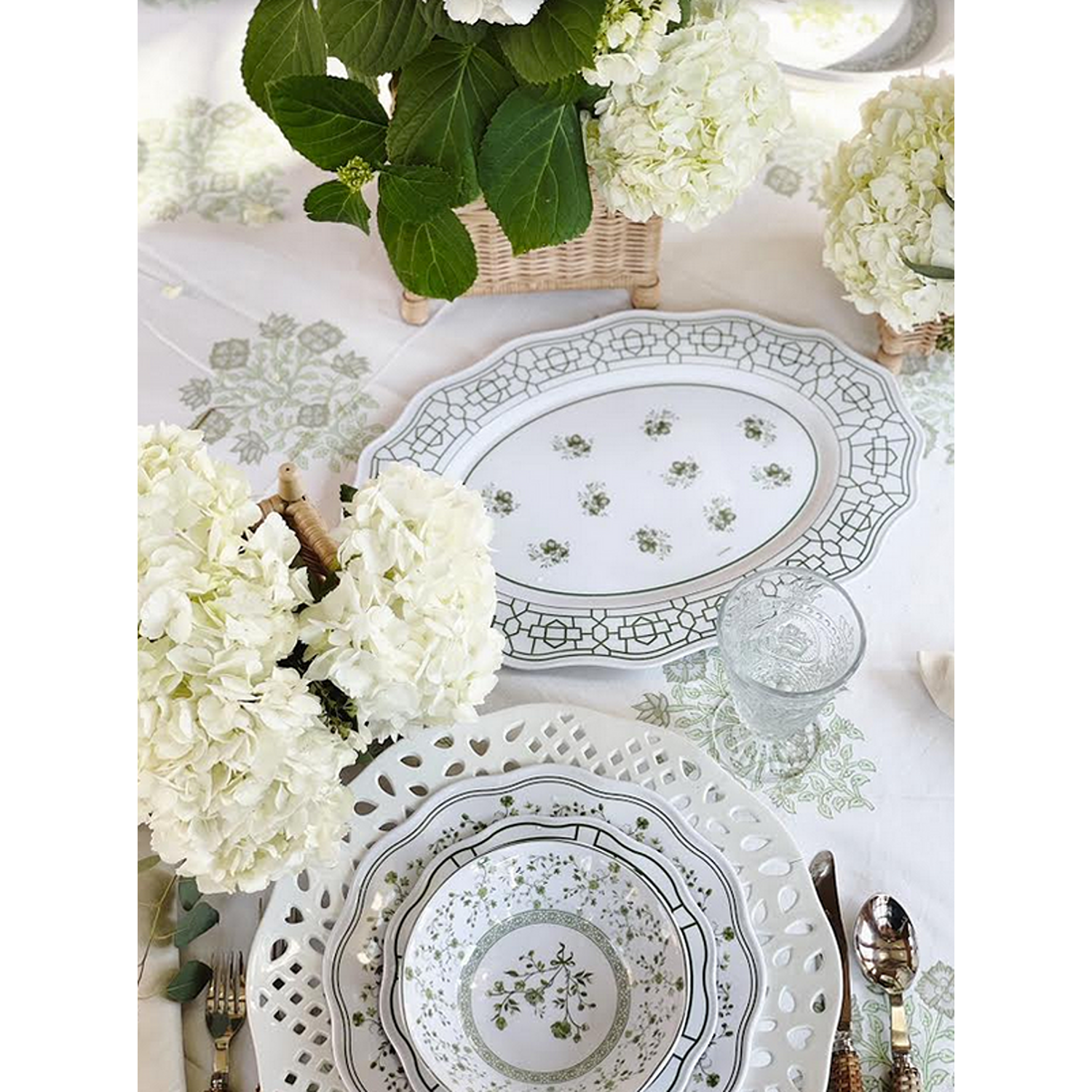 Spring Green Melamine Dinnerware Collection