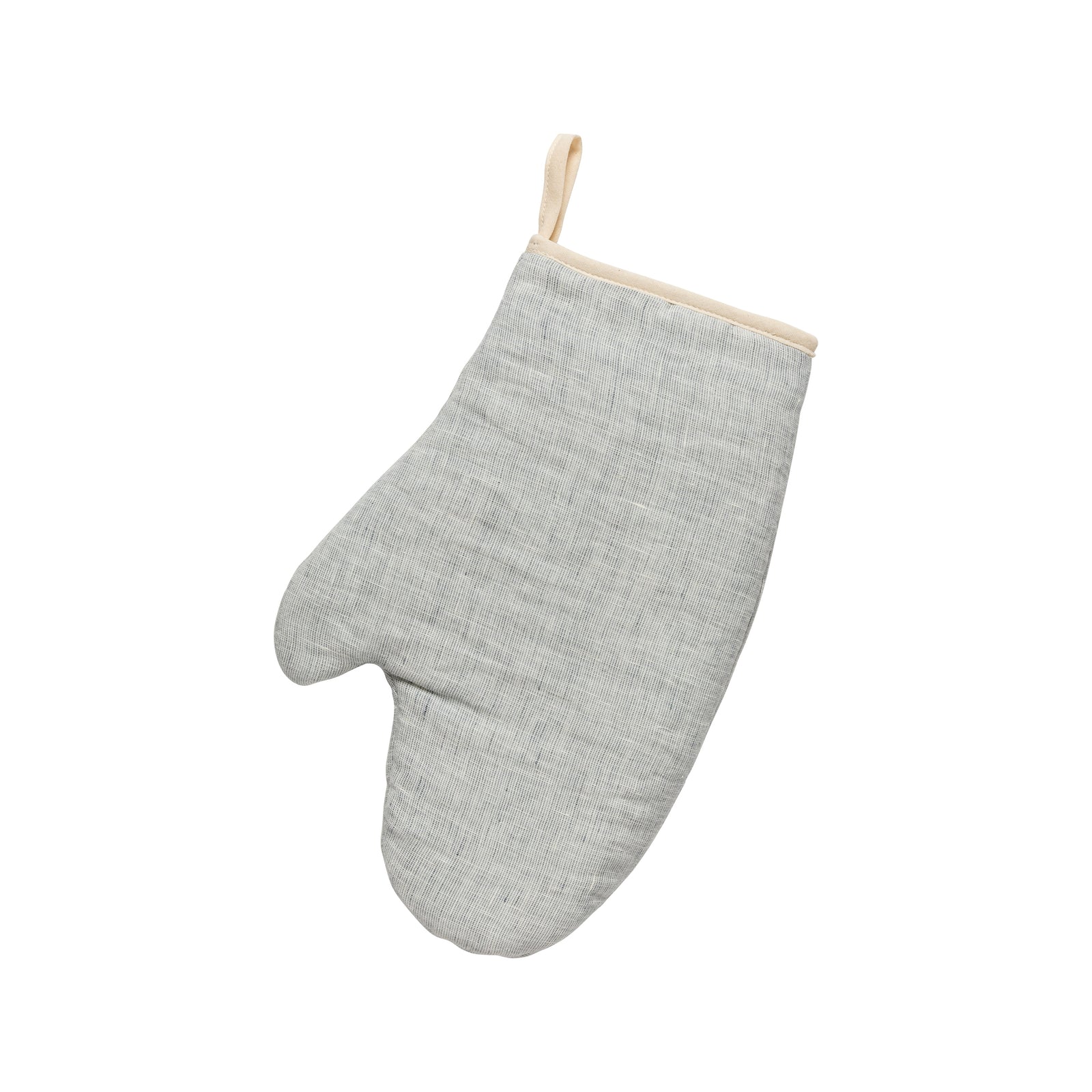 Oven Mitt 100% Linen Carmela by Casafina - Blue
