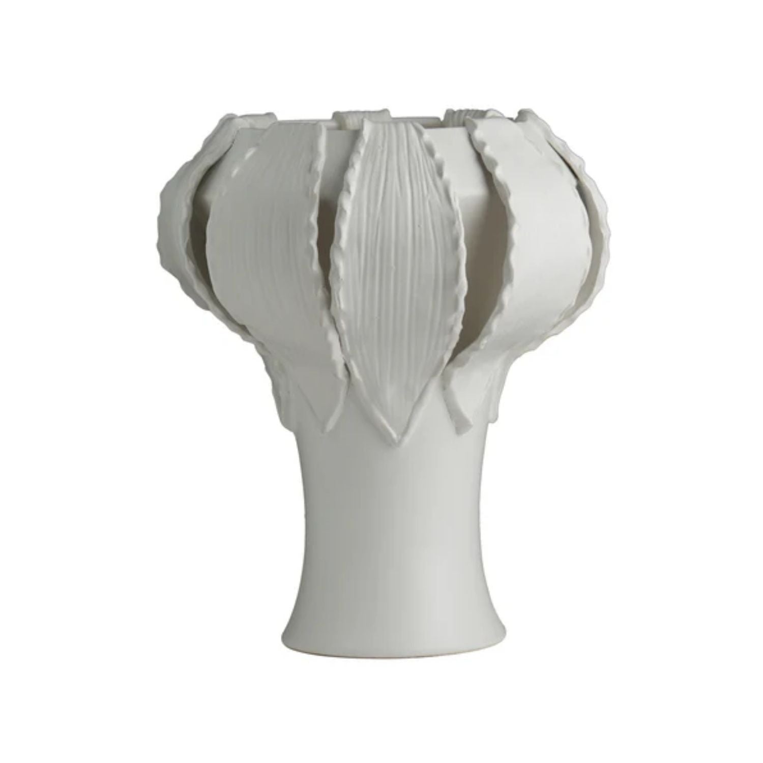 VASE GARLIC MATTE WHITE CATALINA