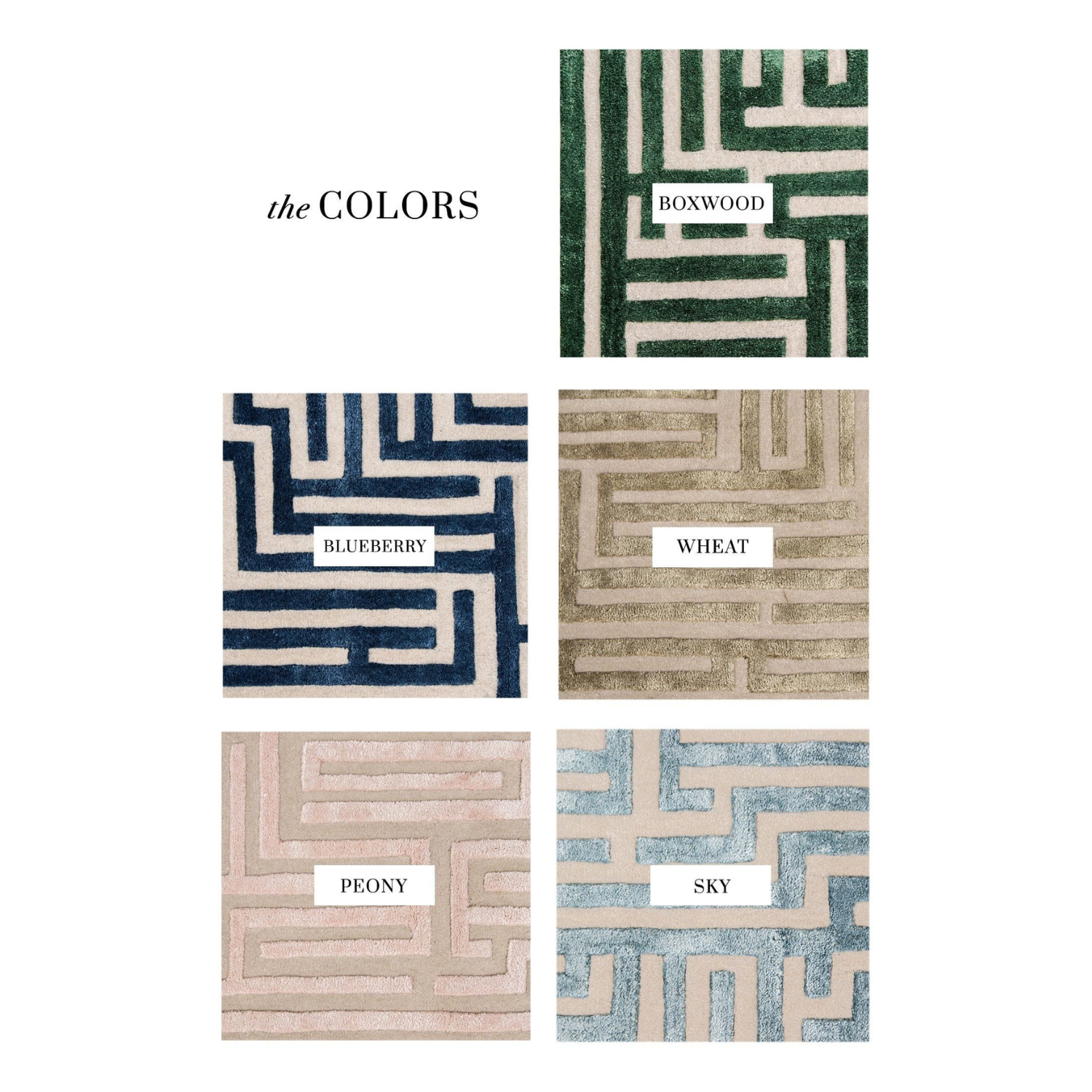 Lucca Hand-Tufted Maze Rug