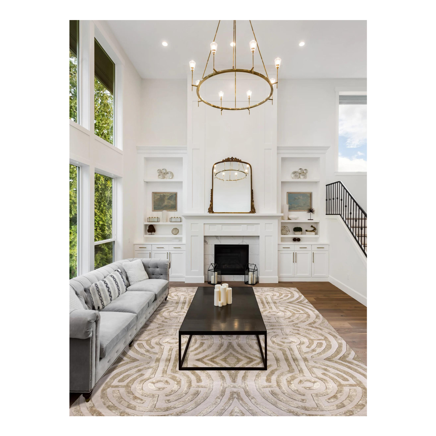Lucca Hand-Tufted Maze Rug