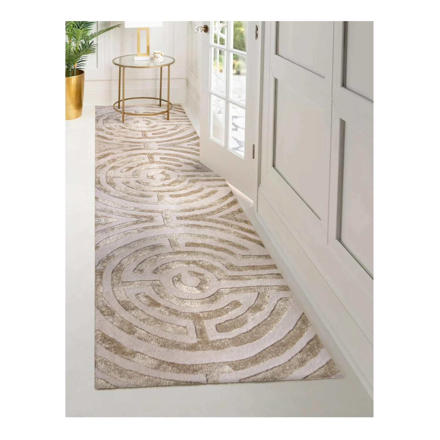Lucca Hand-Tufted Maze Rug