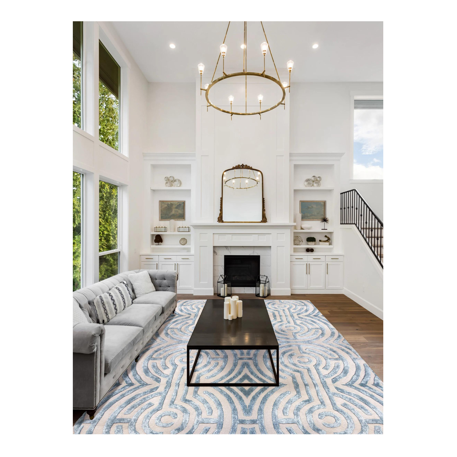 Lucca Hand-Tufted Maze Rug