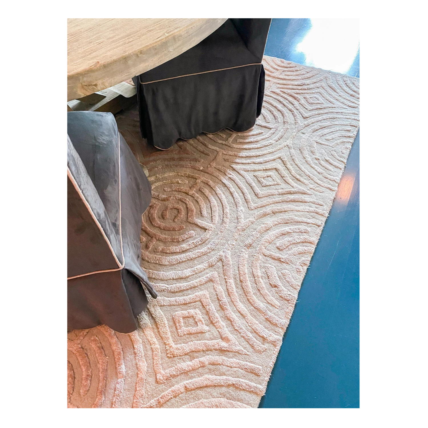 Lucca Hand-Tufted Maze Rug