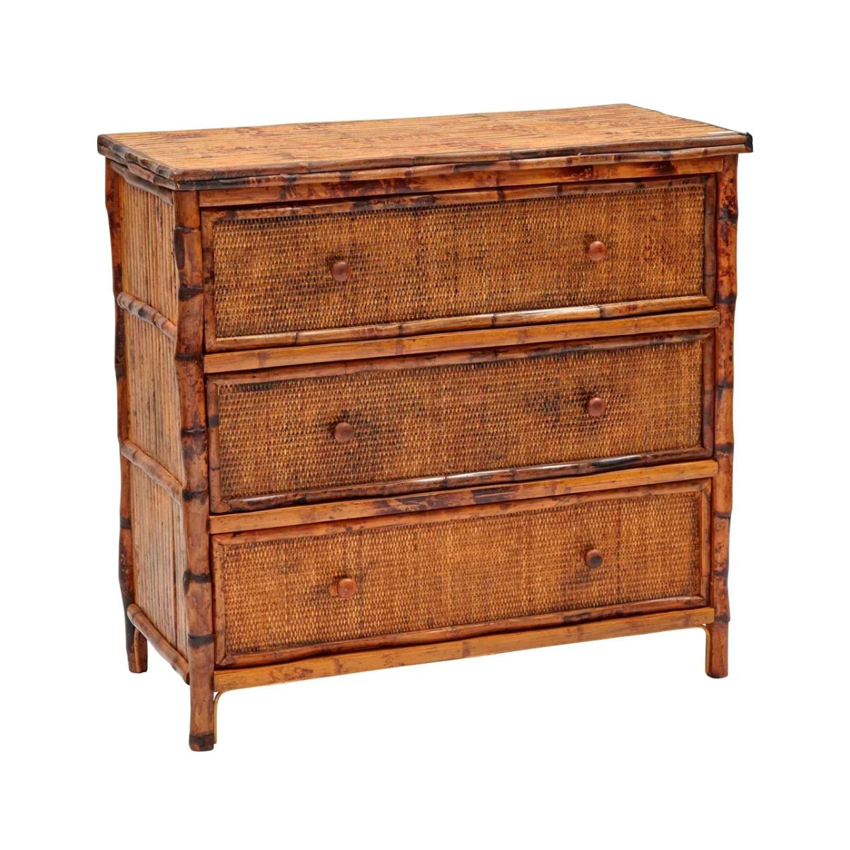 36" Antique Tortoise Bachelor Chest