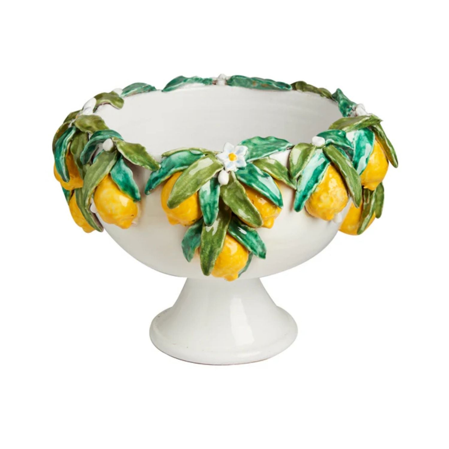 FOOTED BOWL W/ LEMONS
