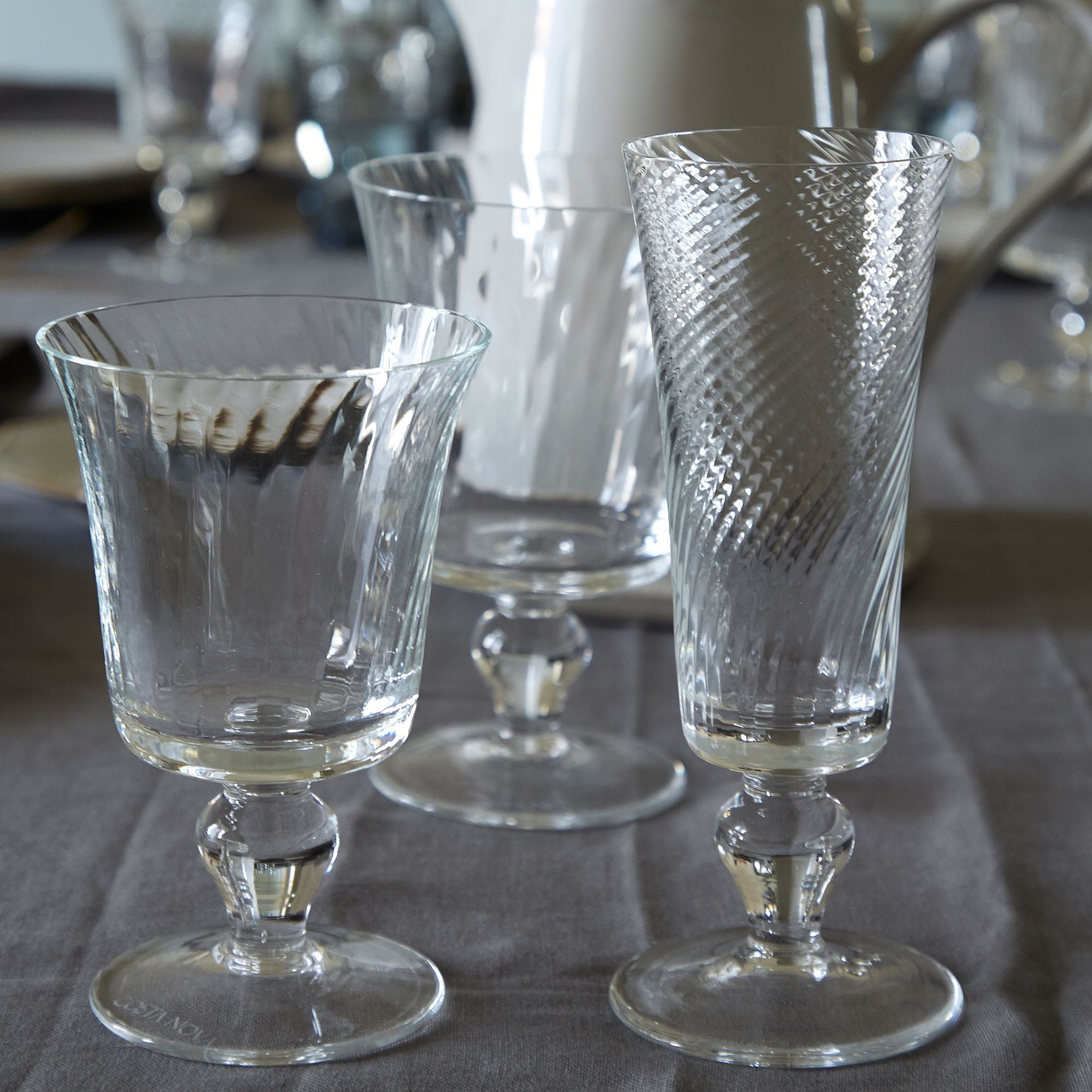 Set 6 Red Wine Glasses Espiral