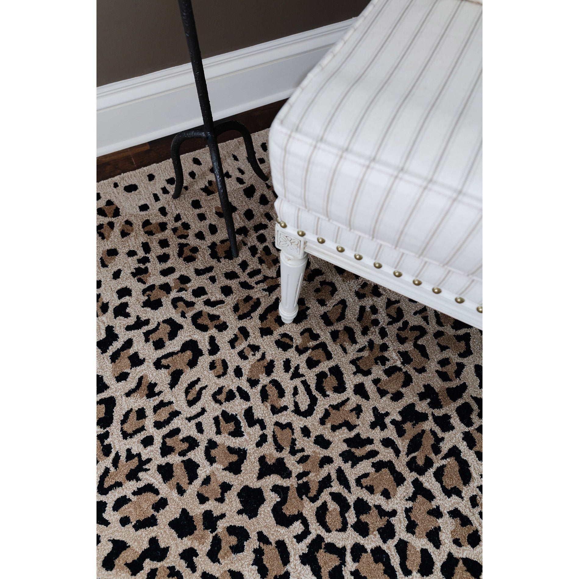 Erin Gates by Momeni Woodland Leopard Beige Hand Tufted Wool Area Rug