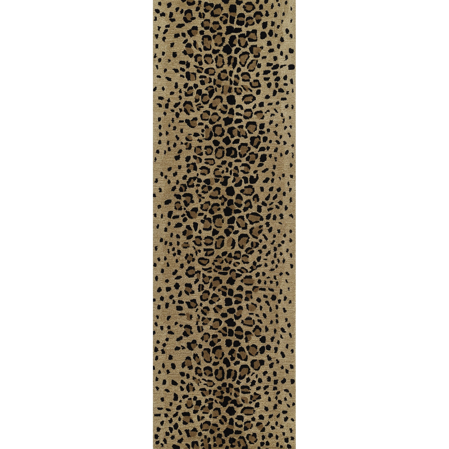 Erin Gates by Momeni Woodland Leopard Beige Hand Tufted Wool Area Rug