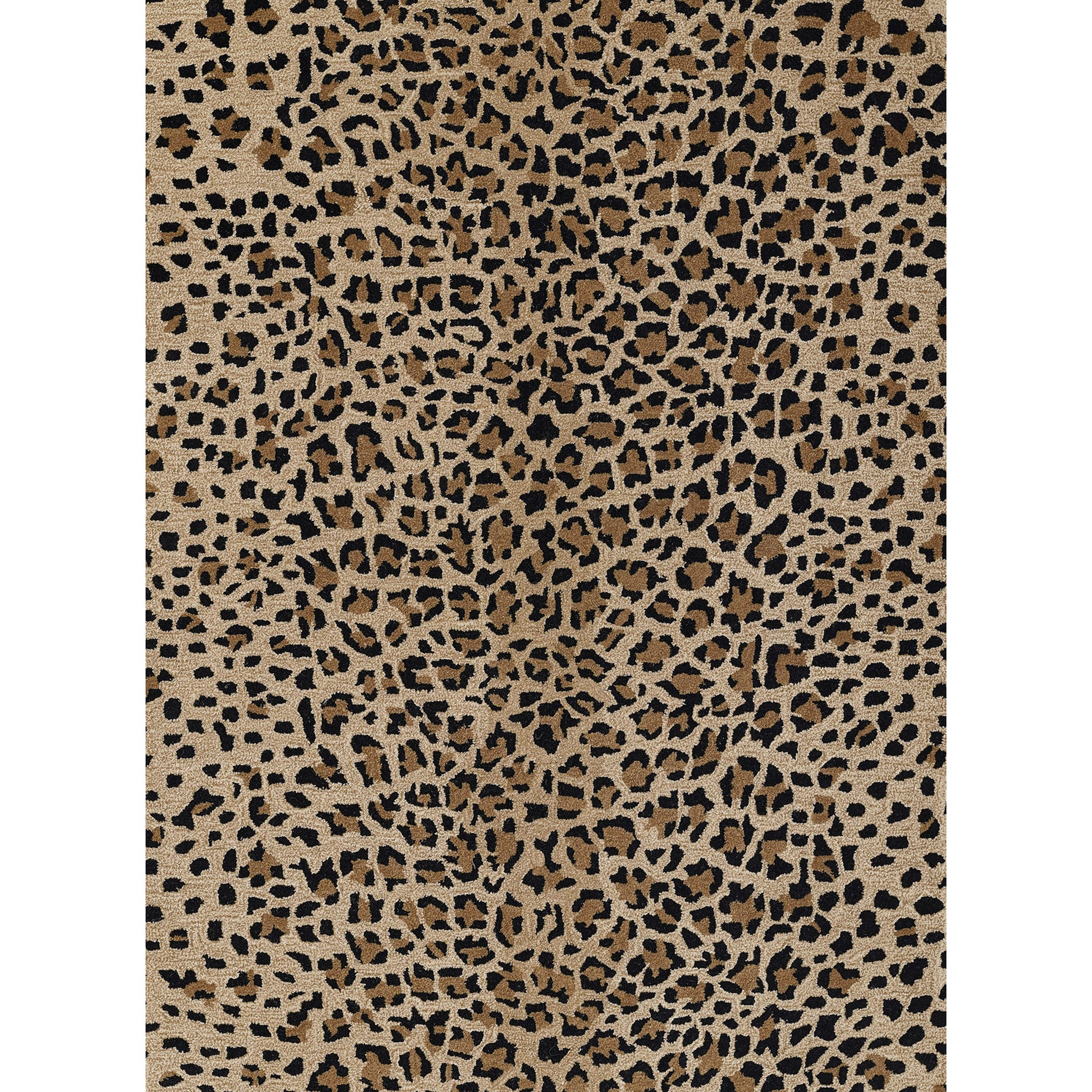 Erin Gates by Momeni Woodland Leopard Beige Hand Tufted Wool Area Rug
