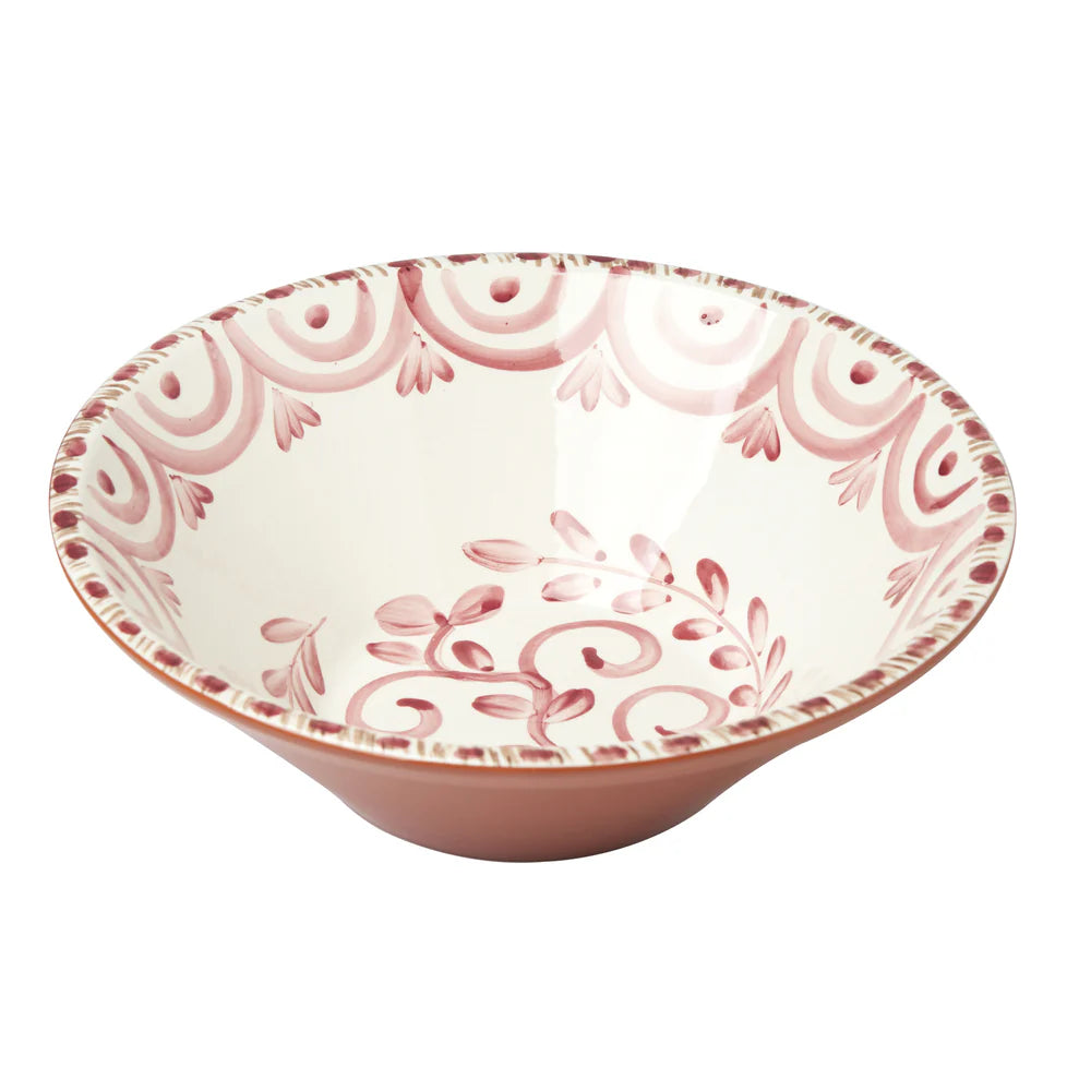 Casa Nuno Pink/White Bowl