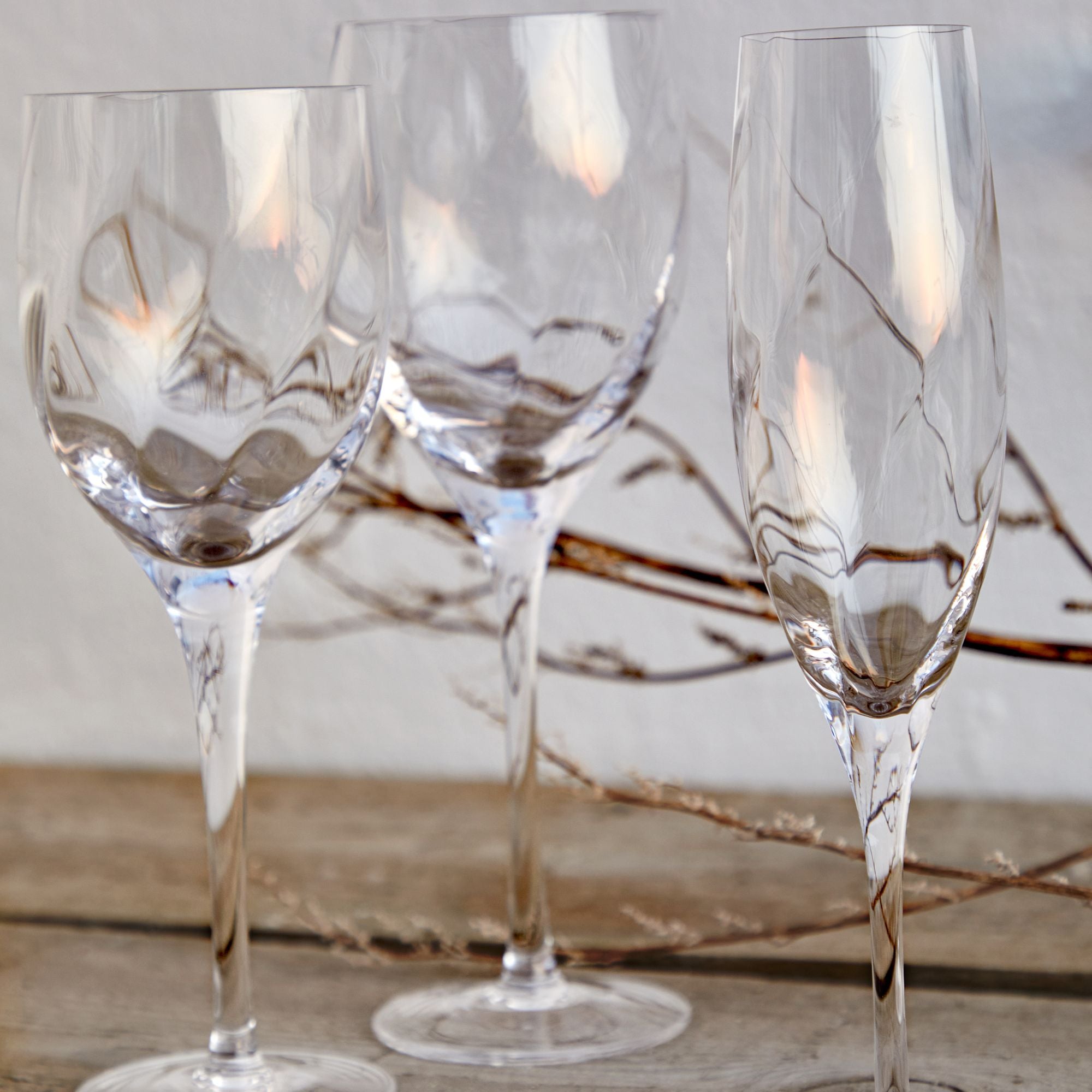 Set 6 Flutes Ottica by Casafina