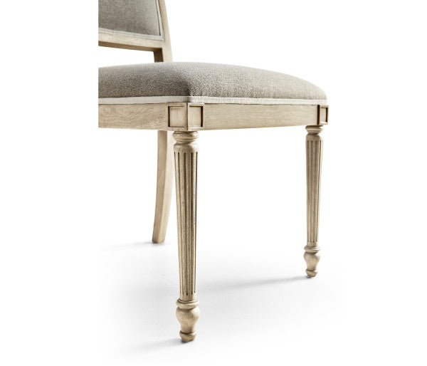 Timeless Flare Uph. Side Chair Flared Top in Bleached Walnut