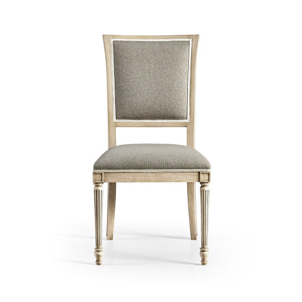 Timeless Flare Uph. Side Chair Flared Top in Bleached Walnut