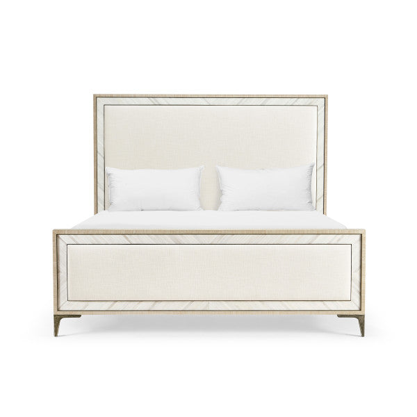 Water Tideline Bone & Linen King Upholstered Bed