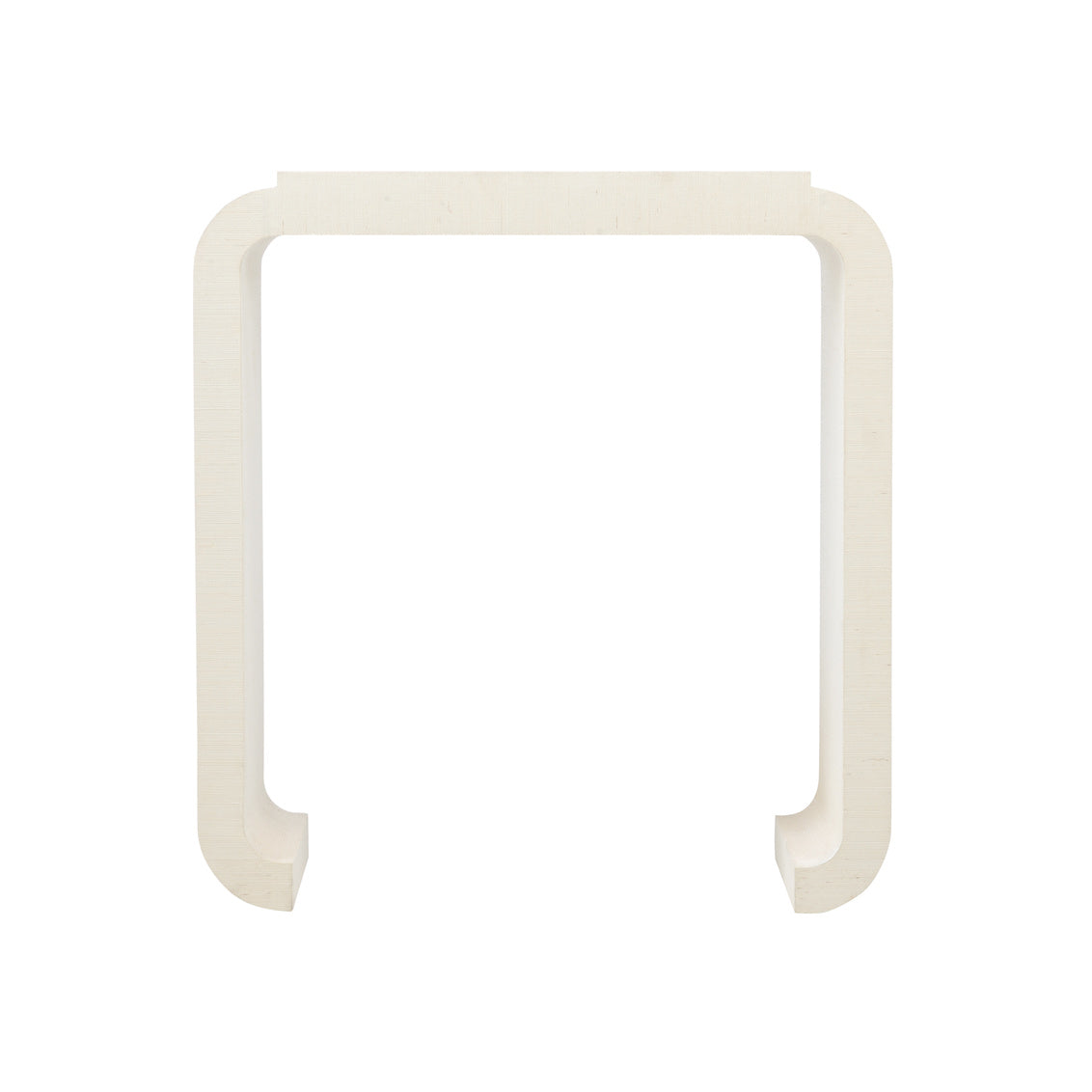 Notched Waterfall Console - Grasscloth