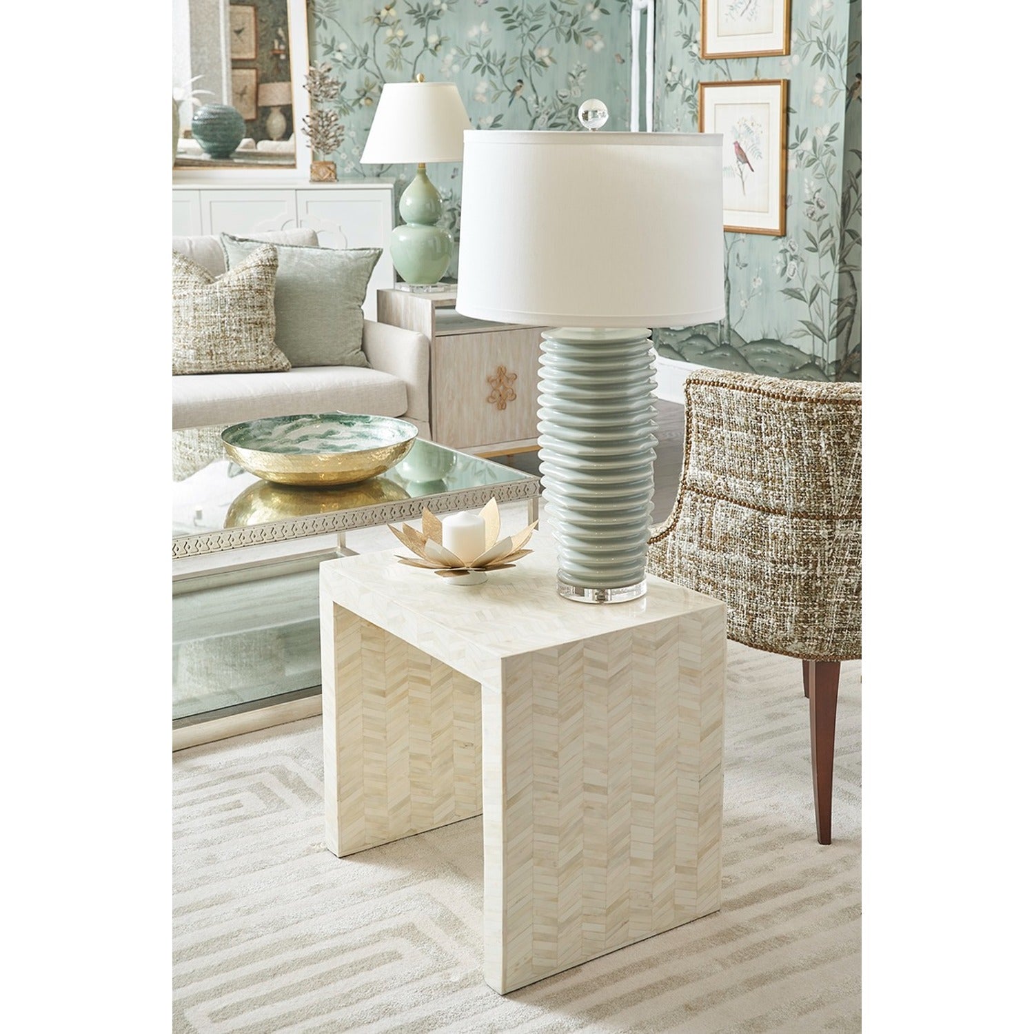 Fulton Vase Lamp - Green