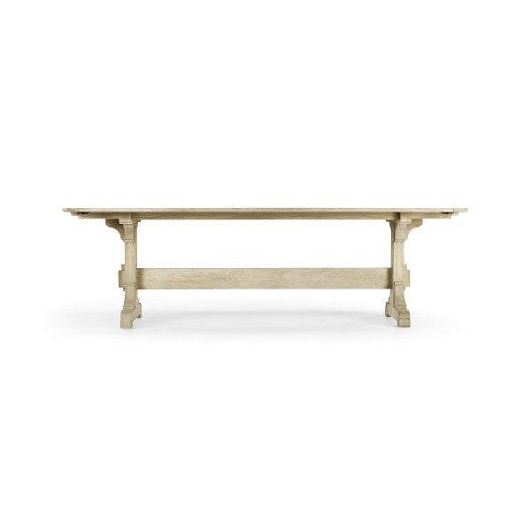 Timeless Epoch Trestle Dining Table in Stripped Oak