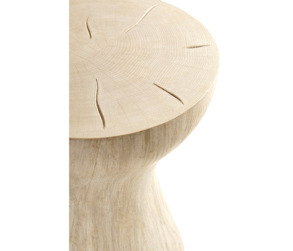 Water Seamount Oak Buncher Table/Stool