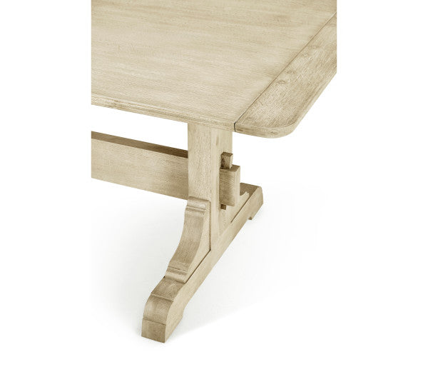Timeless Epoch Trestle Dining Table in Stripped Oak