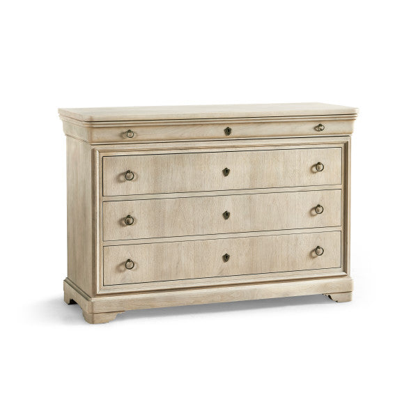 Timeless Entropy Louis Phillipe Drawer Chest in Bleached Walnut